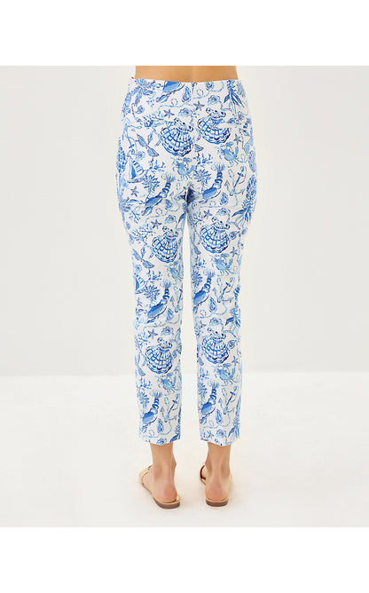 NANCEE CROP PANT, RESORT WHITE BAREFOOT BEACHCOMBERS