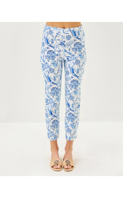 NANCEE CROP PANT, RESORT WHITE BAREFOOT BEACHCOMBERS