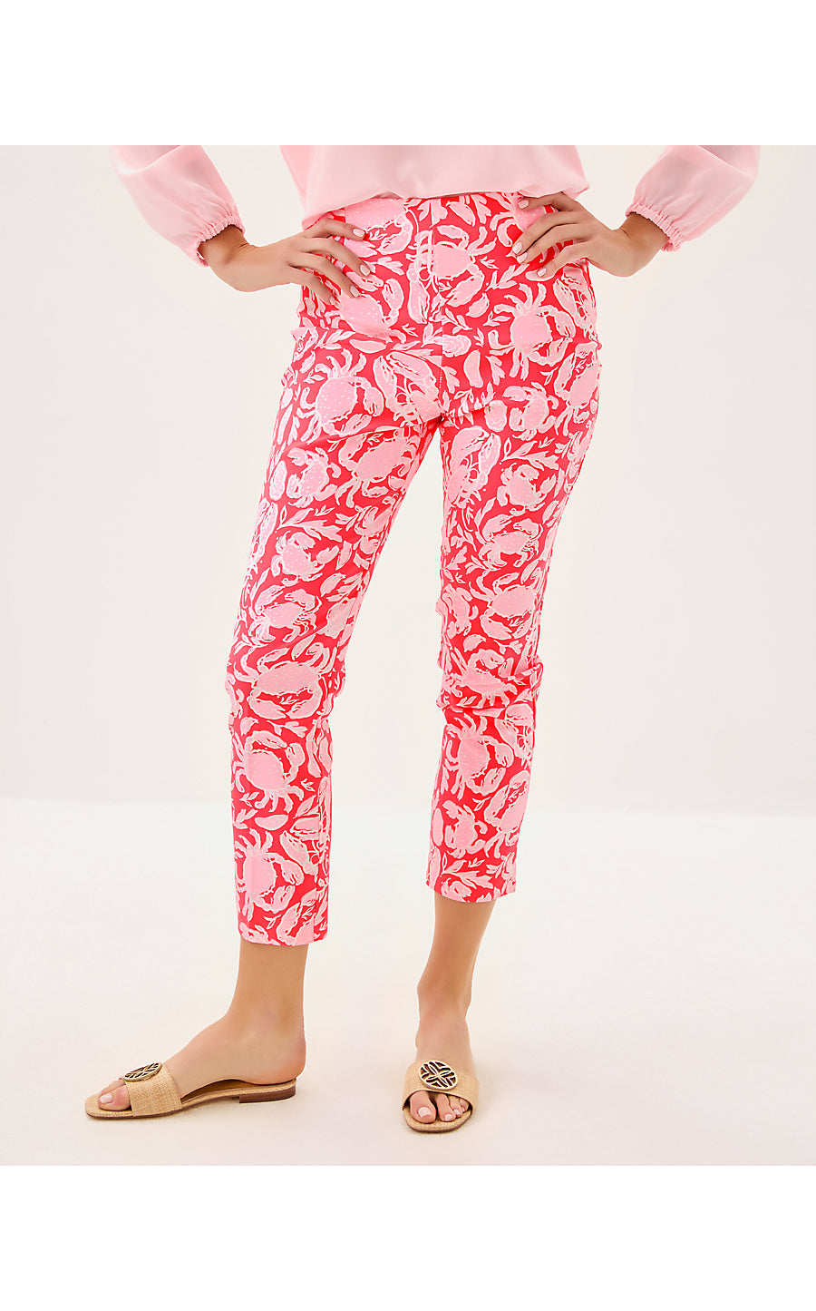 NANCEE CROP PANT, SUNBAKED CANE CORAL CRAB COLLAB