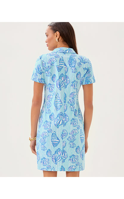 MANDI UPF 50+ DRESS, FRESH WATER BLUE COOL AS SHELL