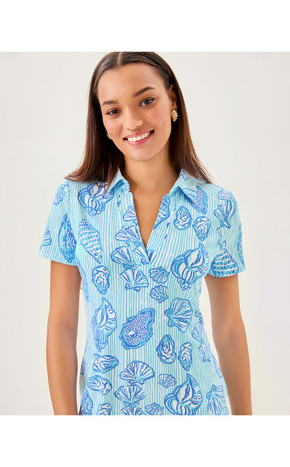 MANDI UPF 50+ DRESS, FRESH WATER BLUE COOL AS SHELL