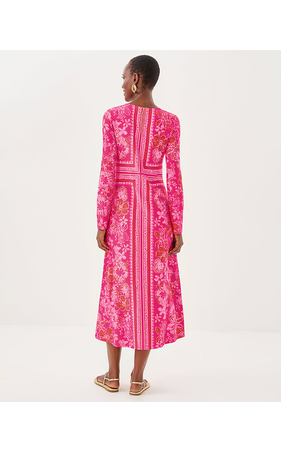ZELENA UPF 50+ DRESS, SUN SHELL PINK BIG PARTY ENGINEERED CHILLYLILLY