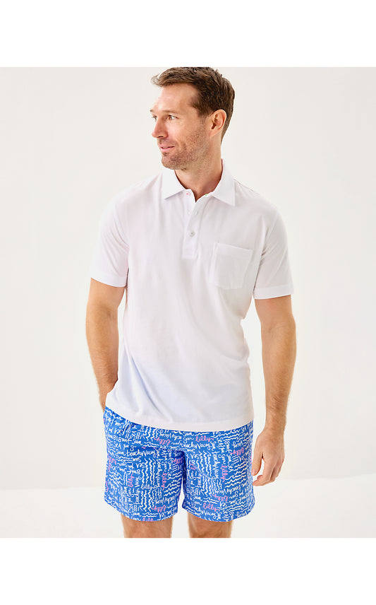 MENS STUFF AARONS POLO, RESORT WHITE
