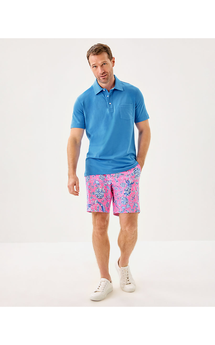 MENS STUFF AARONS POLO, SUNWASHED BLUE