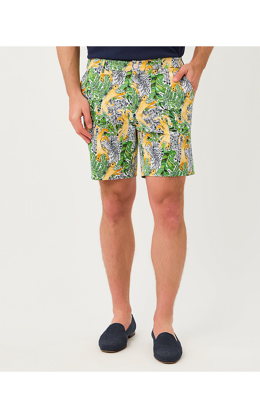 MENS STUFF VOLK STRETCH SHORT, MULTI LIL PALM PROWL