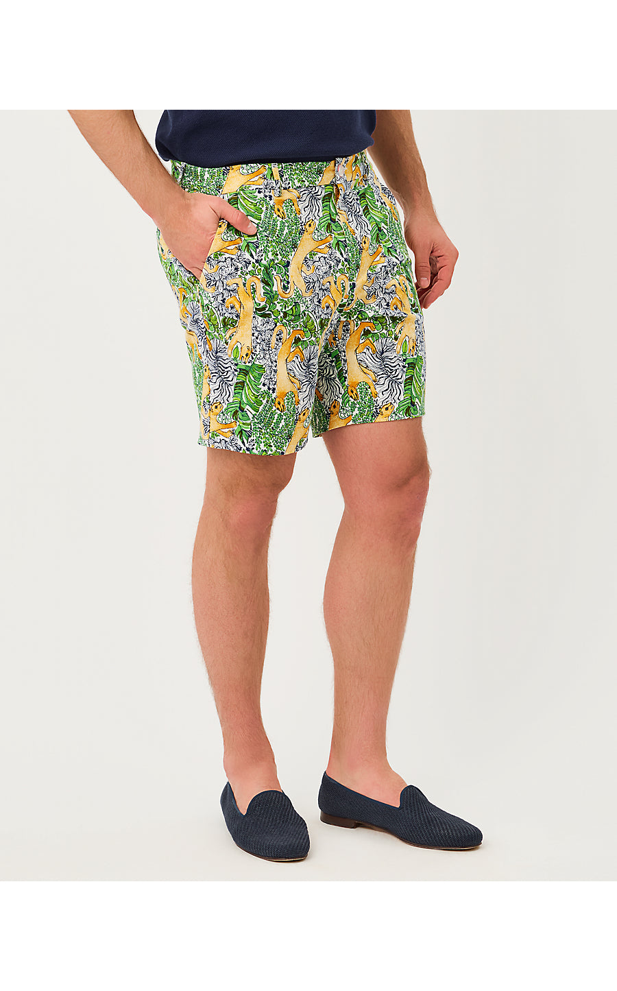 MENS STUFF VOLK STRETCH SHORT, MULTI LIL PALM PROWL