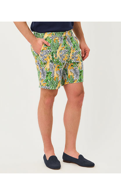 MENS STUFF VOLK STRETCH SHORT, MULTI LIL PALM PROWL