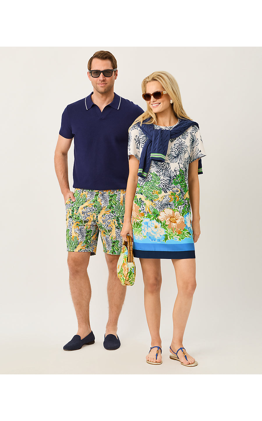 MENS STUFF VOLK STRETCH SHORT, MULTI LIL PALM PROWL