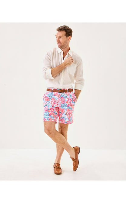 MENS STUFF VOLK STRETCH SHORT, RESORT WHITE LIL SUN SEA SAND