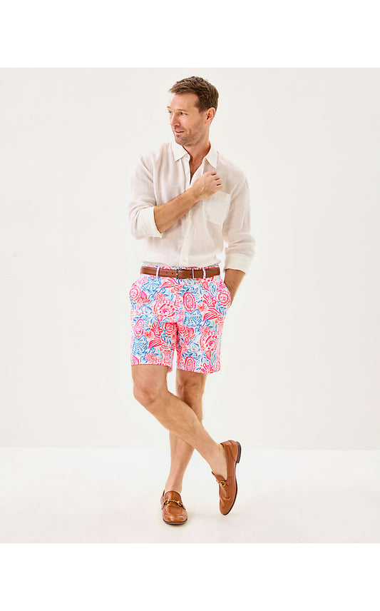 MENS STUFF VOLK STRETCH SHORT, RESORT WHITE LIL SUN SEA SAND