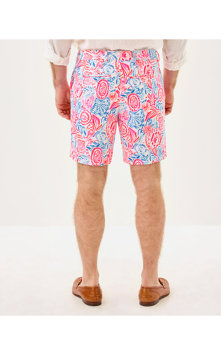 MENS STUFF VOLK STRETCH SHORT, RESORT WHITE LIL SUN SEA SAND