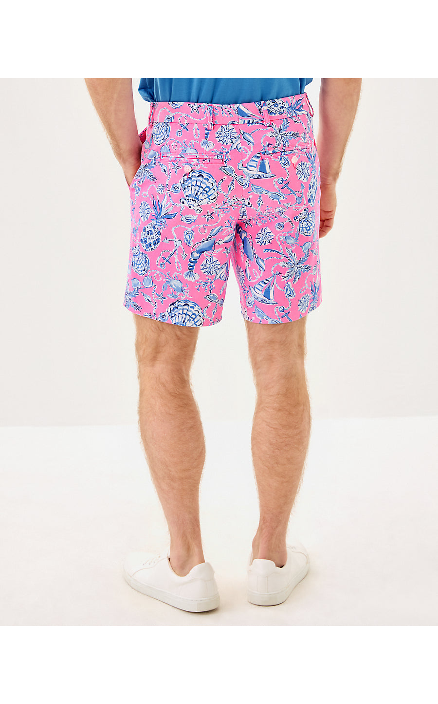 MENS STUFF VOLK STRETCH SHORT, ROUSSEAU PINK BAREFOOT BEACHCOMBERS
