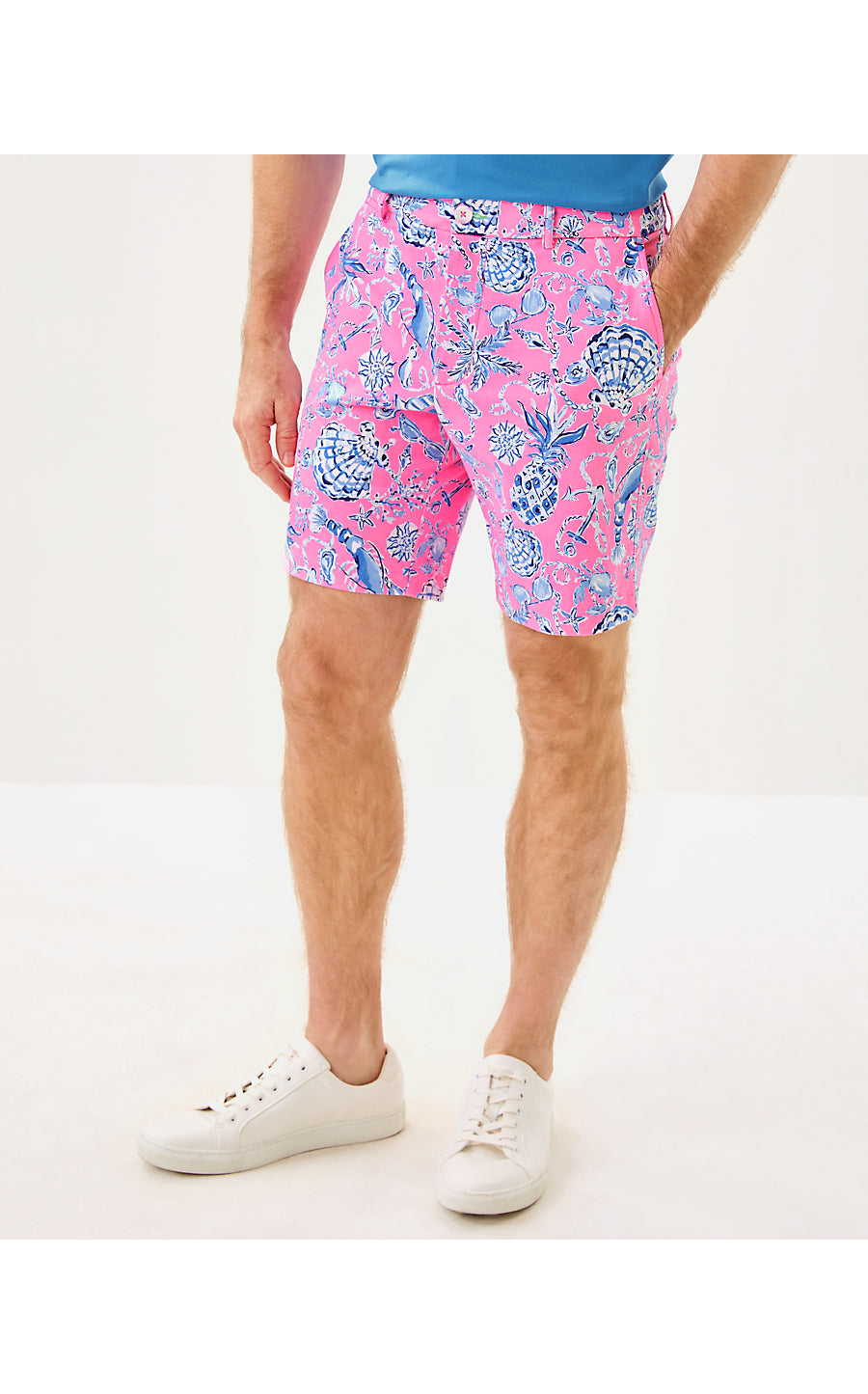 MENS STUFF VOLK STRETCH SHORT, ROUSSEAU PINK BAREFOOT BEACHCOMBERS