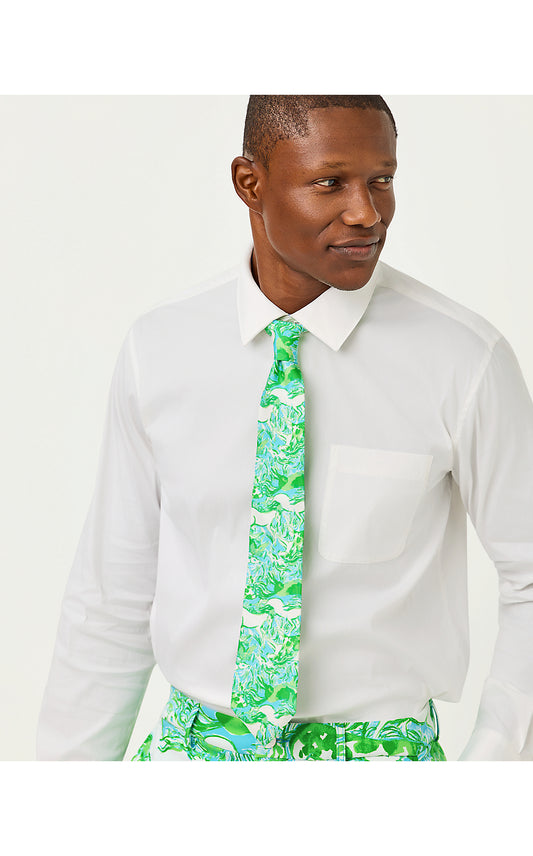 MENS STUFF TIE AND POCKET, CAPRI BLUE GALLOPING GALS MENS ACCESSORIES