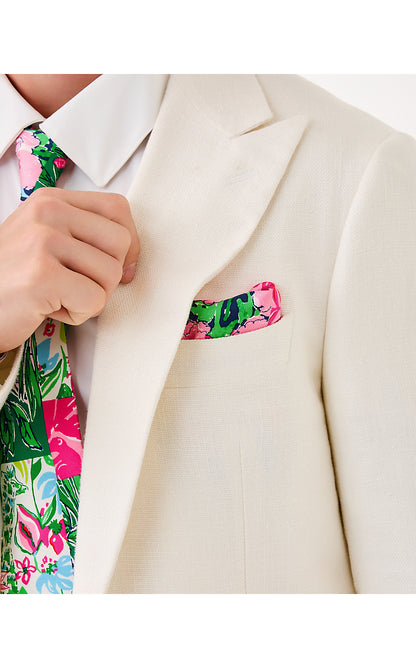 MENS STUFF TIE AND POCKET, MULTI PARTY PUNCH PATCH MENS ACCESSORIES