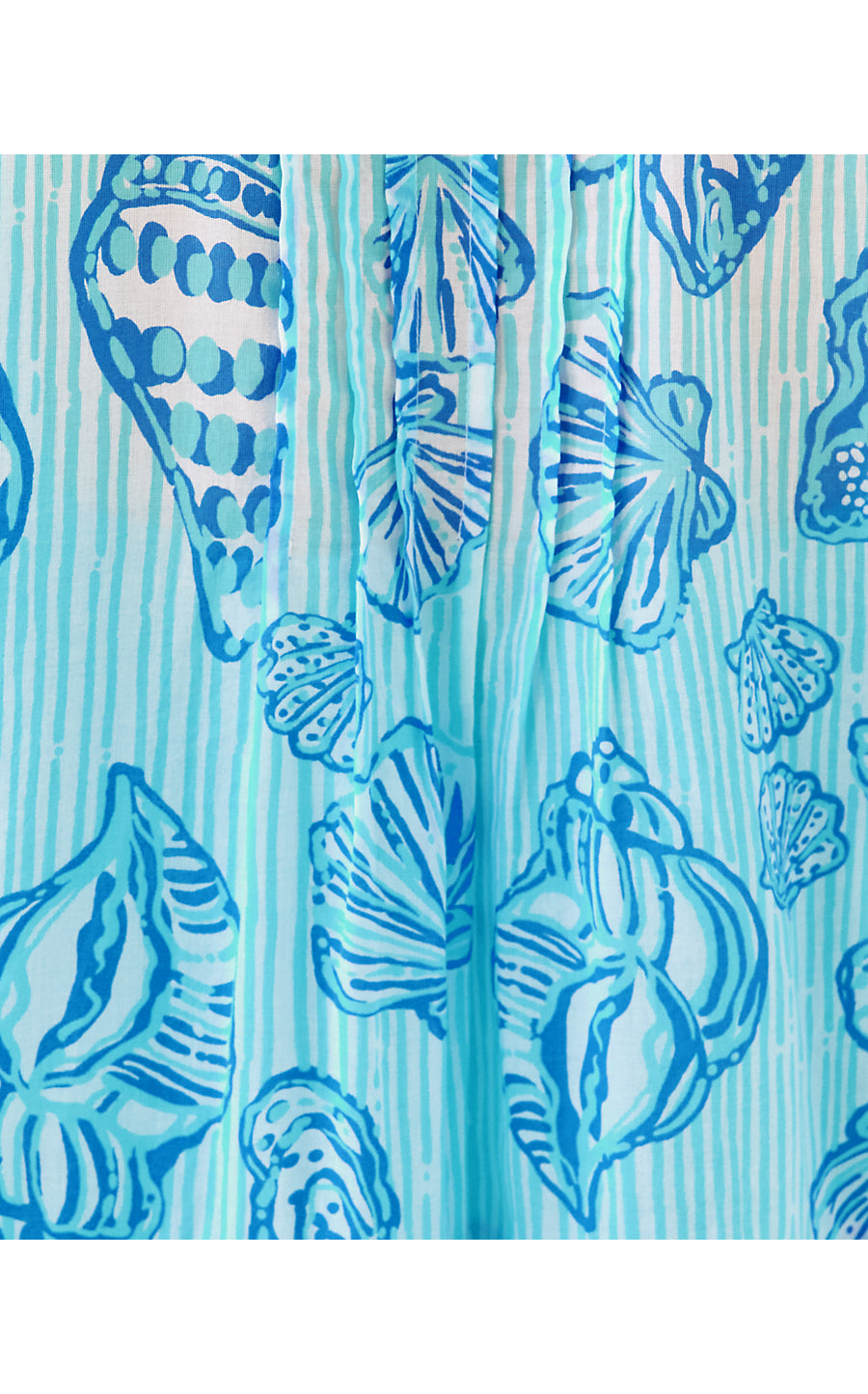 FERIA TIERED COVERUP, FRESH WATER BLUE COOL AS SHELL