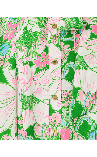 LARKYN MIDI SHIRTDRESS, PUTTING GREEN POPPYLAND