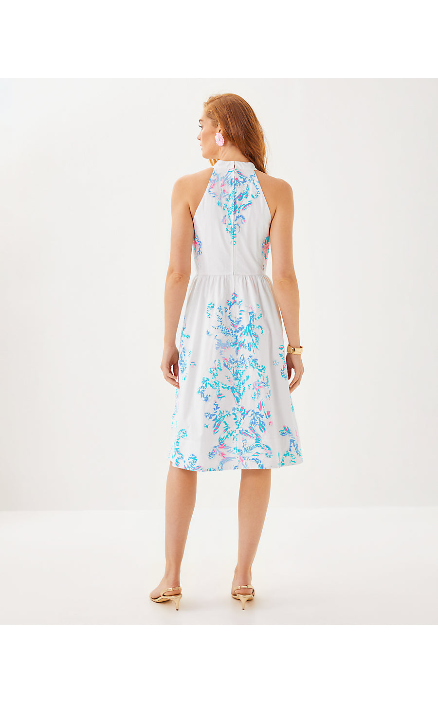 GIANNE MIDI DRESS, RESORT WHITE GIANNE DRESS APPLIQUE LAYOUT