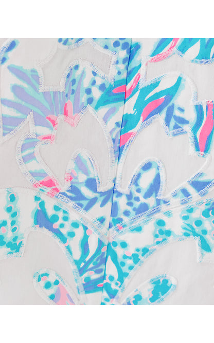 GIANNE MIDI DRESS, RESORT WHITE GIANNE DRESS APPLIQUE LAYOUT