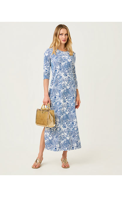 DEENA UPF 50+ DRESS, STARLIGHT NAVY ZOOLOGY
