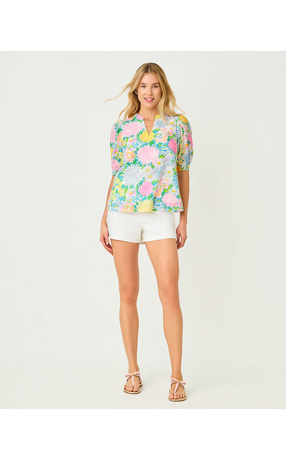 BRINELLE TOP, MULTI LILLY GARDEN