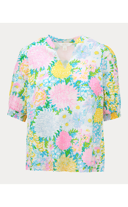 BRINELLE TOP, MULTI LILLY GARDEN