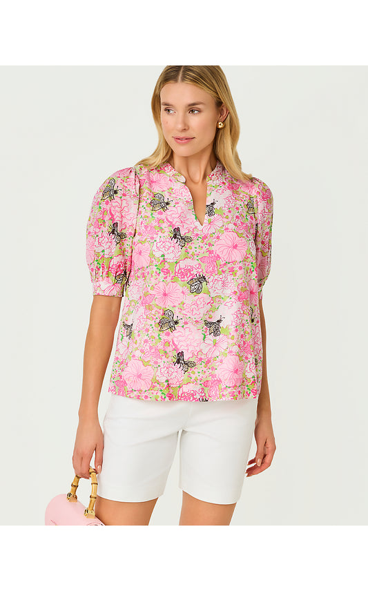 BRINELLE TOP, PISTACHIO MACARON BEES KNEES