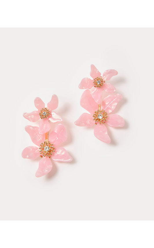 PLUMES IN BLOOM EARRINGS, PINK MUSE