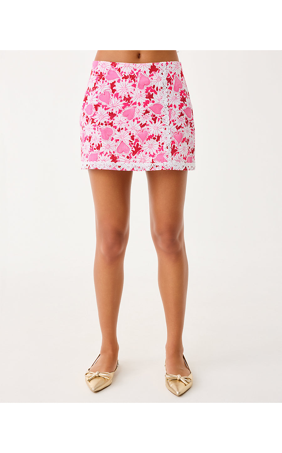 MICHELINA MINI SKORT, COCONUT DEAR HEART