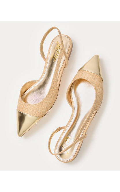 DORSEE SLINGBACK, NATURAL