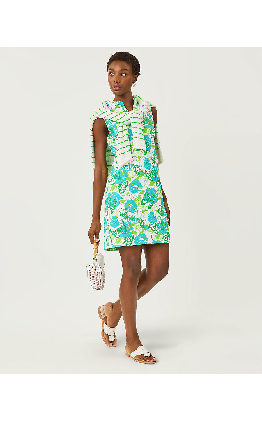 ELSEY SHIFT, RESORT WHITE MONARCH ROSE