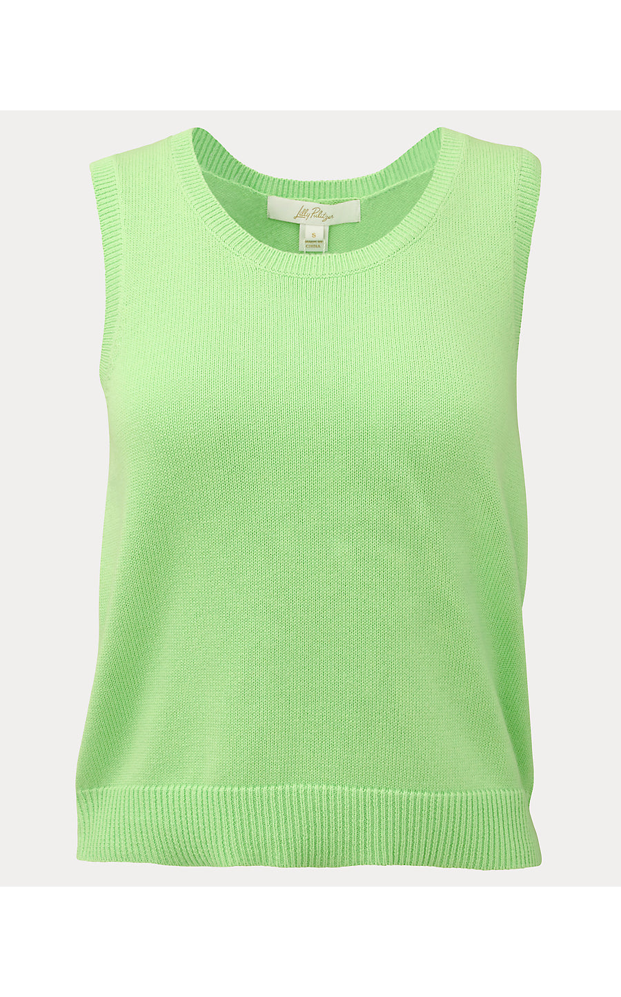 AMALIA SWEATER TANK, PISTACHIO MACARON