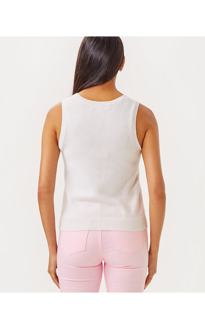 AMALIA SWEATER TANK, RESORT WHITE