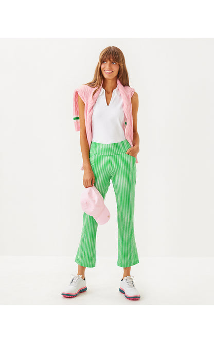 CORSO KICK FLARE PANT UPF 50+, FAUNA GREEN PERFORMANCE GINGHAM