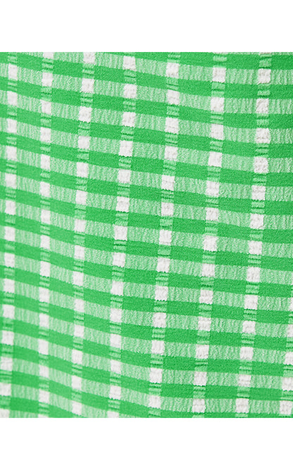 CORSO KICK FLARE PANT UPF 50+, FAUNA GREEN PERFORMANCE GINGHAM