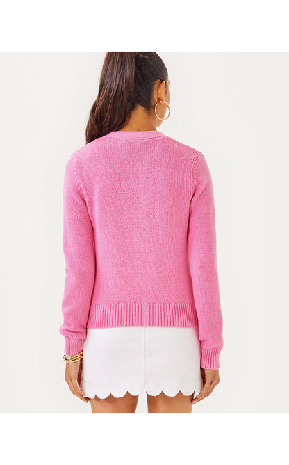 TIPPERY CARDIGAN, ROUSSEAU PINK