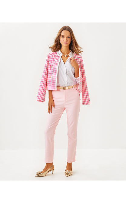 ROHANA BOUCLE JACKET, ROUSSEAU PINK CHARMING CHECK BOUCLE