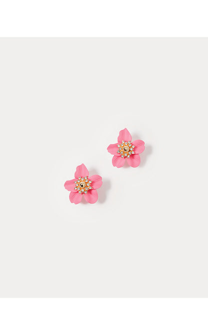 SMALL ORCHID EARRINGS, ROUSSEAU PINK