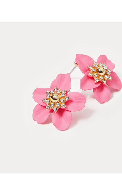 SMALL ORCHID EARRINGS, ROUSSEAU PINK