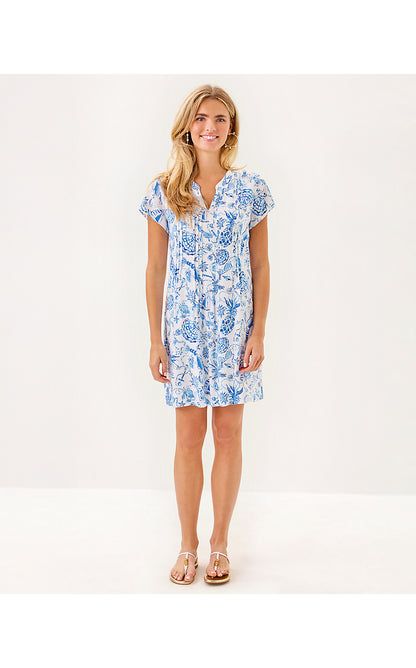ANSELLA TUNIC DRESS, RESORT WHITE BAREFOOT BEACHCOMBERS