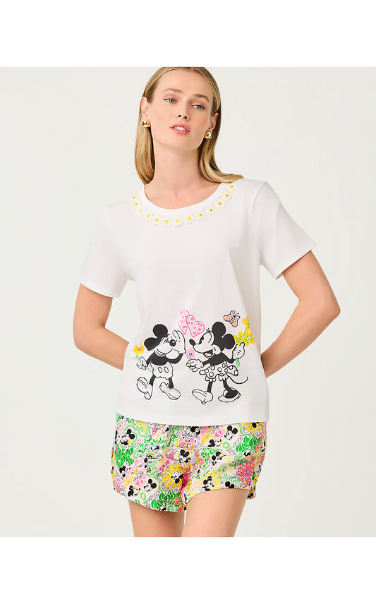 CLAIRMONT TRIMMED KNIT TOP, MULTI THROWBACK DISNEY GRAPHIC TOP