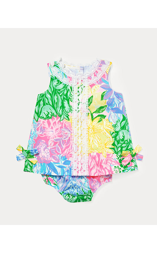 BABY LILLY SHIFT, MULTI BRIGHT DELIGHT PATCH