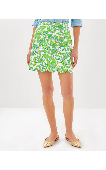 TROPPER MINI SKIRT, RESORT WHITE DAFFODIL HILL