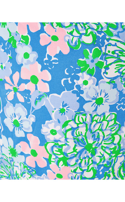 TROPPER MINI SKIRT, SUNWASHED BLUE PLUMES IN BLOOM