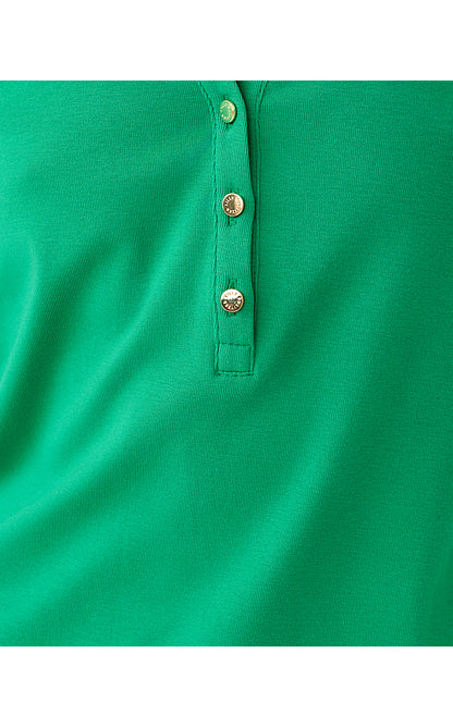 RONSON KNIT TOP, BAMBOO GREEN