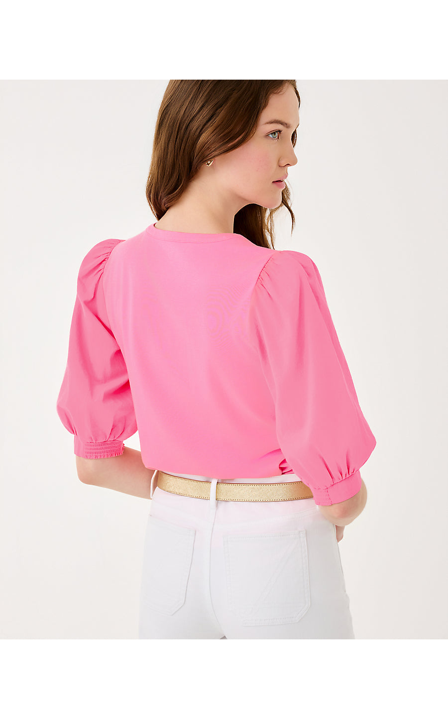 RONSON KNIT TOP, CONFETTI PINK