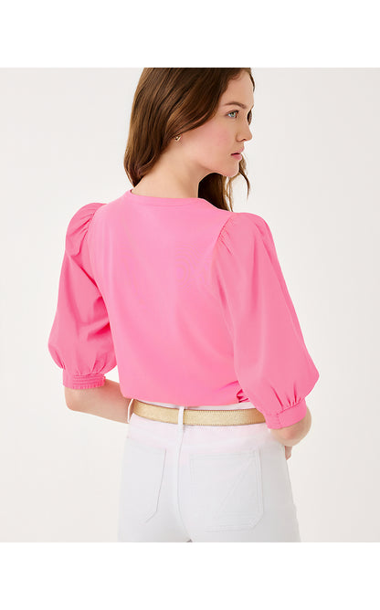 RONSON KNIT TOP, CONFETTI PINK
