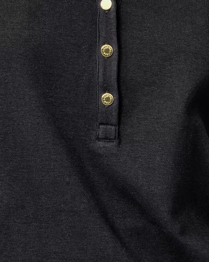 RONSON KNIT TOP, NOIR