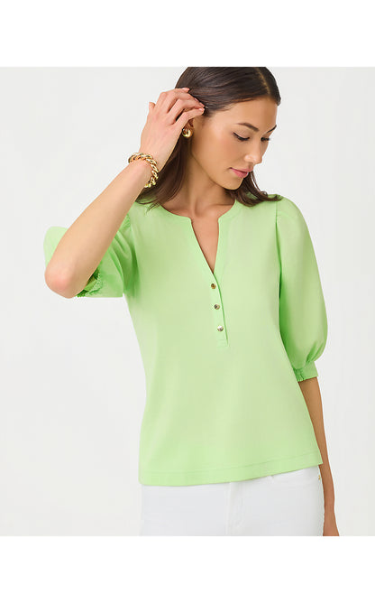 RONSON KNIT TOP, PISTACHIO MACARON