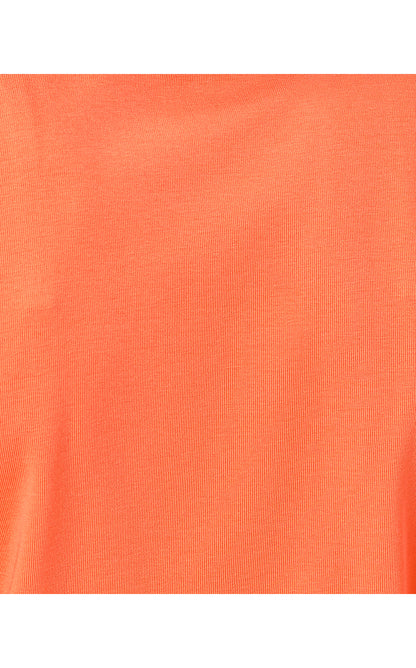 RONSON KNIT TOP, SUNSET ORANGE